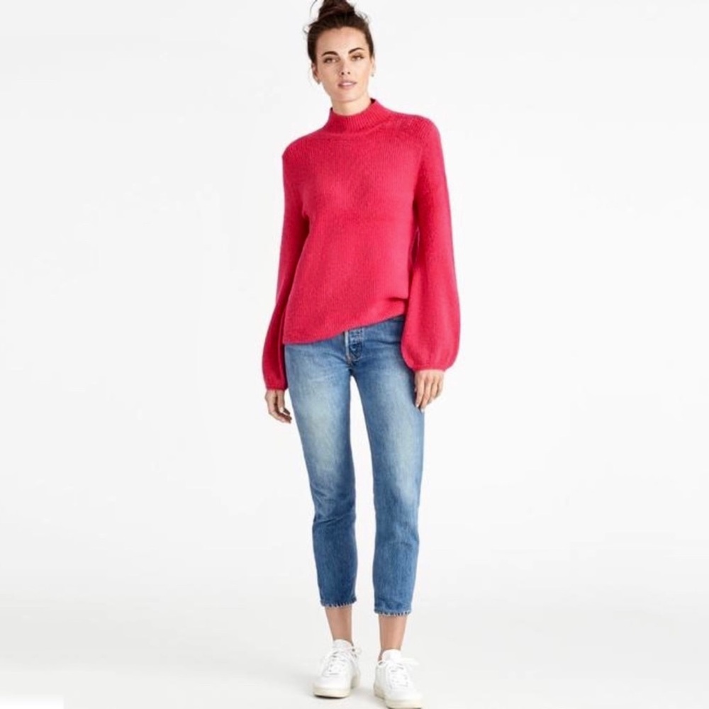 NEW RACHEL RACHEL ROY PINK MOCK NECK SWEATER - Picture 7 of 7